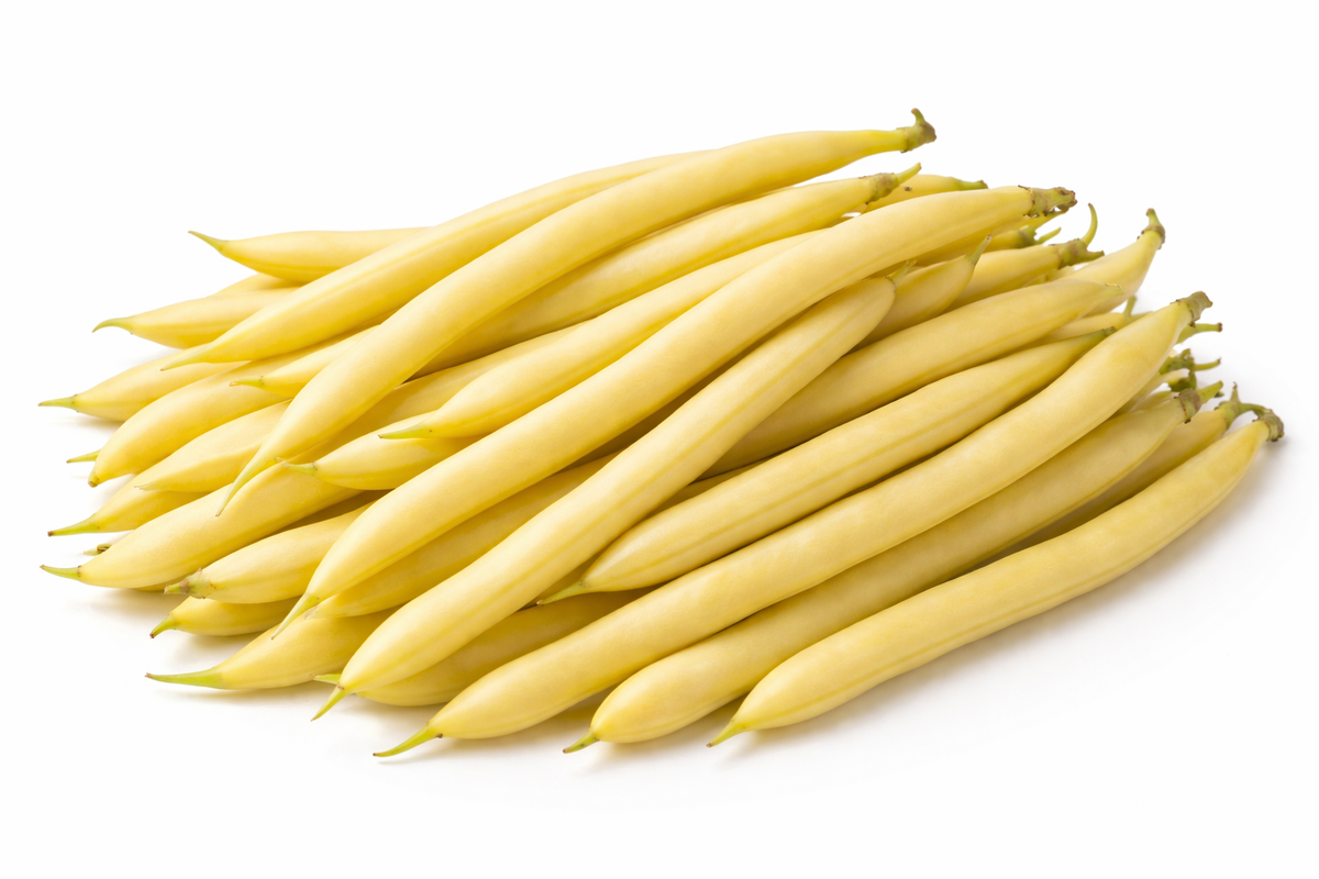 Fèves jaunes cueillies à la main